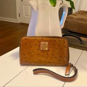 Dooney & Bourke Ostrich zip-around Wallet
